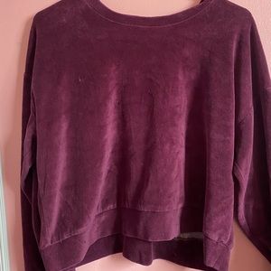 Burgundy crew neck